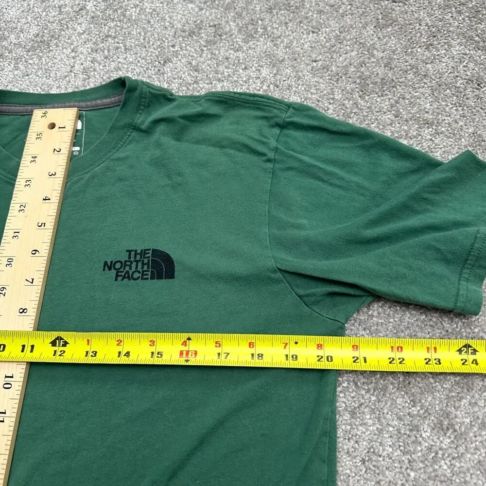 The North Face Crew Neck T-Shirt Mens Green Short Sleeve Casual Graphic Tee Top